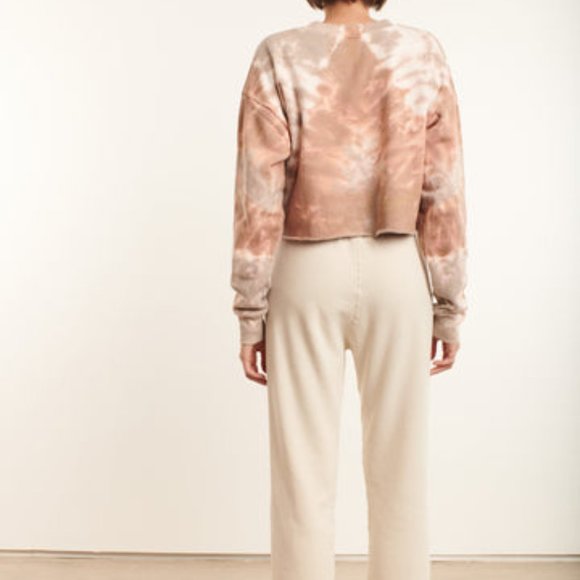 SPRWMN Desert Dusk Cotton Cropped Logo Sweatshirt - Picture 5 of 7